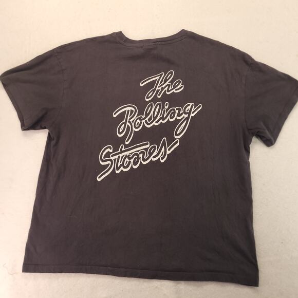 The Rolling Stones Band Crew Neck Short Sleeve T Shirt Mens Size L Black - Picture 9 of 9